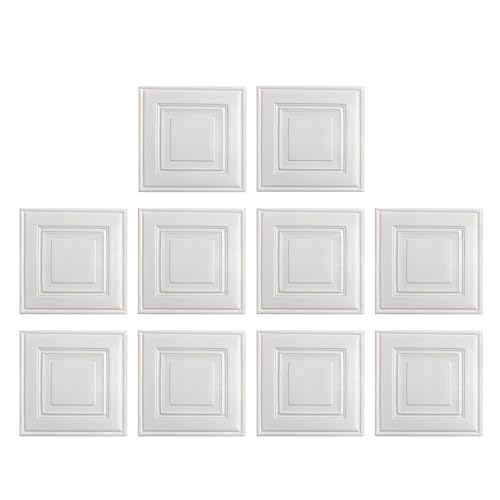 Panel de pared imitación ladrillo 3D, 10 piezas de 35x35 cm para dormitorio y sala de estar 2