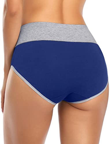 Annenmy Postpartum Underwear Women High Waisted Cotton Underwear Breathable C Section Panties Tummy Control Briefs2