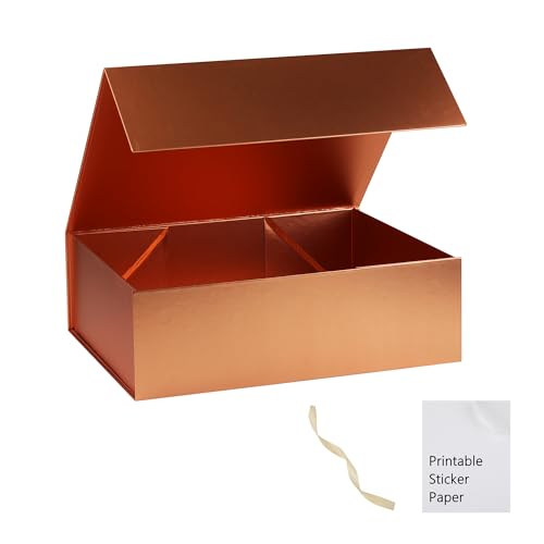 MUMUPACK Rose Gold Gift Box,19x16x6 Large Gift Boxes With Lids