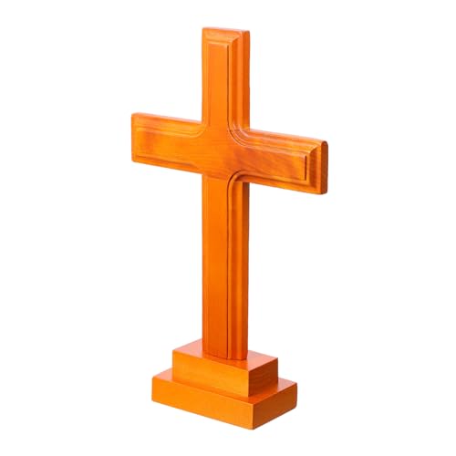 Cruz de madera de pino macizo como regalo religioso y decoración de eventos