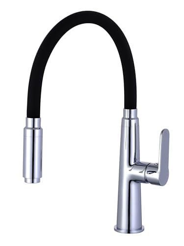 Marco Mammoliti | Single Lever Kitchen Sink Mixer Tap High Charry, 360° Rotatable, Chrome, 37 x 24 x 9 cm Marco Mammoliti | Single Lever Kitchen Sink Mixer Tap High Charry, 360° Rotatable, Chrome, 37 x 24 x 9 cm