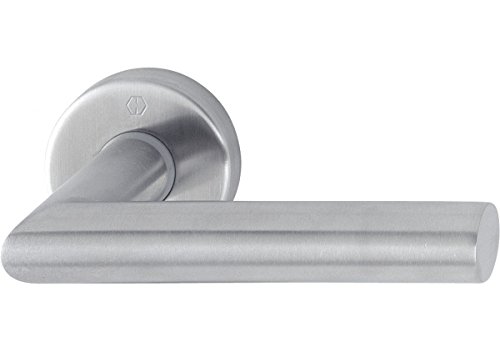 Hoppe Utretch - Manilla roseta inox mate