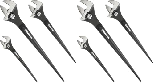 Image of DURATECH 3-Piece Adjustable Construction Spud Wrench Set, 8, 10, 12-inch (Pack of 2)