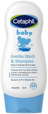 Cetaphil Baby Shampoo & Wash, White, Chamomile, 230 ml