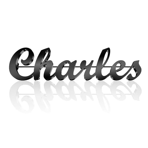 Image of Custom Lapel Pin for Women Men - Name Brooch Pin Personalized Stainless Steel for Wedding Business Party - Gold /Silver /Black Customized Jewelry Gifts