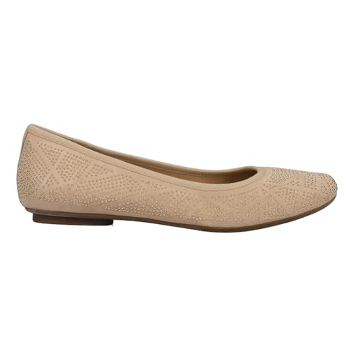 VANELi Womens Susan Studded Ballet Flats Casual - Beige