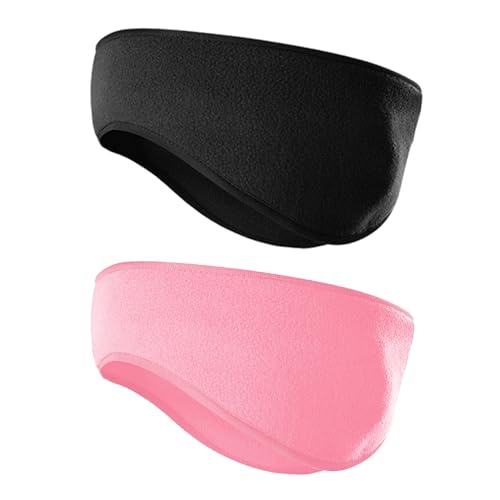 JOEYOUNG Fleece Ear Warmers for Men Women Kids - Winter Headband Ear Muffs Ear Covers for Cold Weather Running Cycling Ski