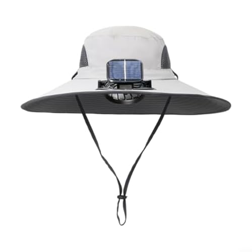 Chapeau de refroidissement rechargeable et ventilateur solaire anti insolation