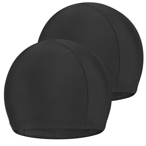 Halinuia 2 Stück Badekappen, elastische Badekappe für Kinder und...