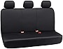 Elantrip Waterproof Rear Bench car seat Cover seat Protection Mixed Material with EVA Material Increased Size, Suitable for car SUV Truck, Black 3 PCS, Quick Installation