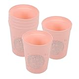 Veemoon 6pcs Unique Party Cups Reusable Plastic Drinking Cups Elegant Unbreakable Beverage Storage for Weddings Dances and Special Occasions