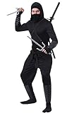 Fun Costumes Adult Stealth Shinobi Ninja Outfit - M
