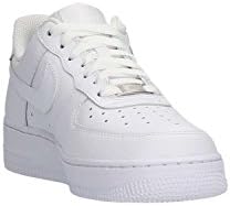 NIKE Men's Low-Top Basketball Shoe, White/White, 7 | Image 6