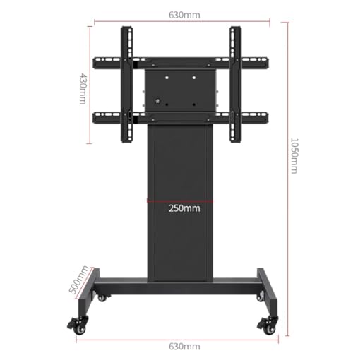 Soporte móvil de TV ajustable con ruedas para 32-65 pulgadas miniatura 2
