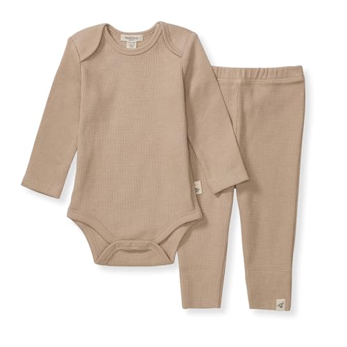 Image of Burt's Bees Baby Unisex Bodysuit and Pant Set, 100% Organic Cotton