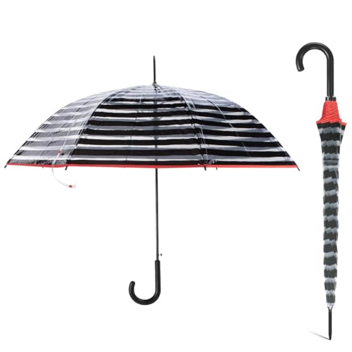 Parapluie cloche transparente femme pour balade romantique en ville