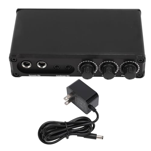 Misturador de Microfone, Misturador de Microfone Condensador de Volume Ajustável 100-240V para KTV p