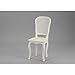 Amadeus Chaise Shabby Chic cannée Blanche Murano, Bois, Blanc, Unique