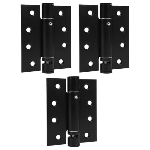 Charnières de porte à roulement à billes 4 pouces acier inoxydable noir x3 - 3