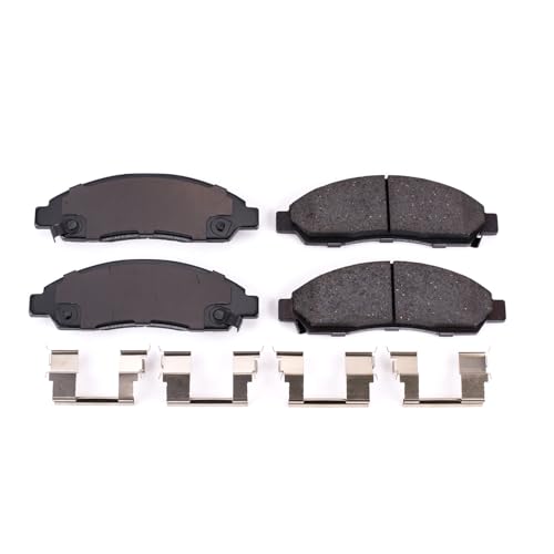 Image of PowerStop Front Brake Pads for Chevrolet Colorado 2004-08 |GMC Canyon 2004-08 |Isuzu i-280 2006 |i-290 2007-08 |i-350 2006 - Z17 Ceramic Brake Pads with Installation Hardware, 17-1039