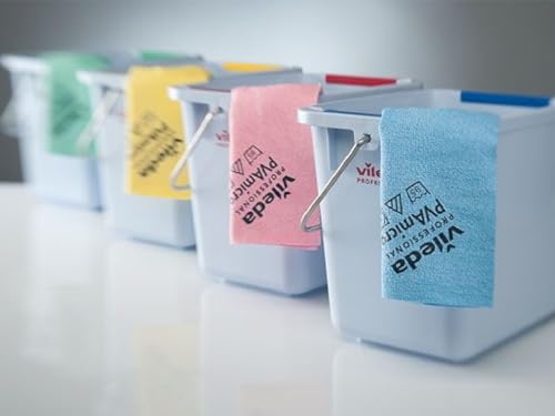 Vileda Profesional Bayetas Microfibra Amarillo, 38 x 35cm, 5 Unidades