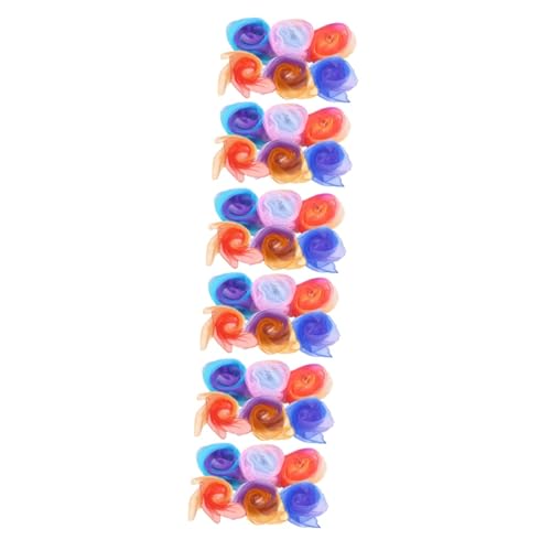 Pañuelos de chiffon infantiles para danza con 36 piezas de colores aleatorios para fiestas 1