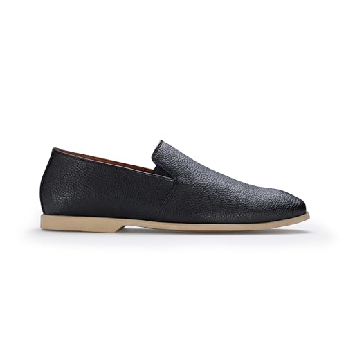 Image of Ferro Aldo Men's Slip-On Loafers | Woven Espadrille & Classic Styles | Casual & Formal Dress Shoes