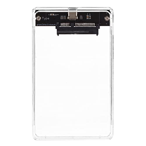 Caja externa transparente para disco duro 2.5 USB3.0 Tipo-C miniatura 7