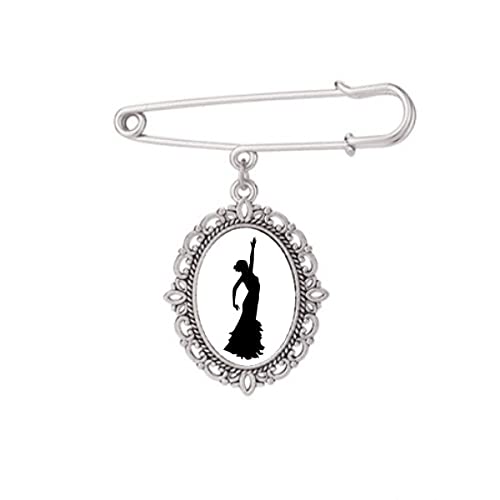 Broche de danse folklorique pour fixer solidement châle et robe