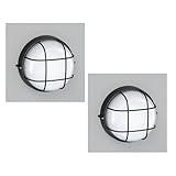 ledscom.de 2 unidades Luminaria antihumedad, blanco