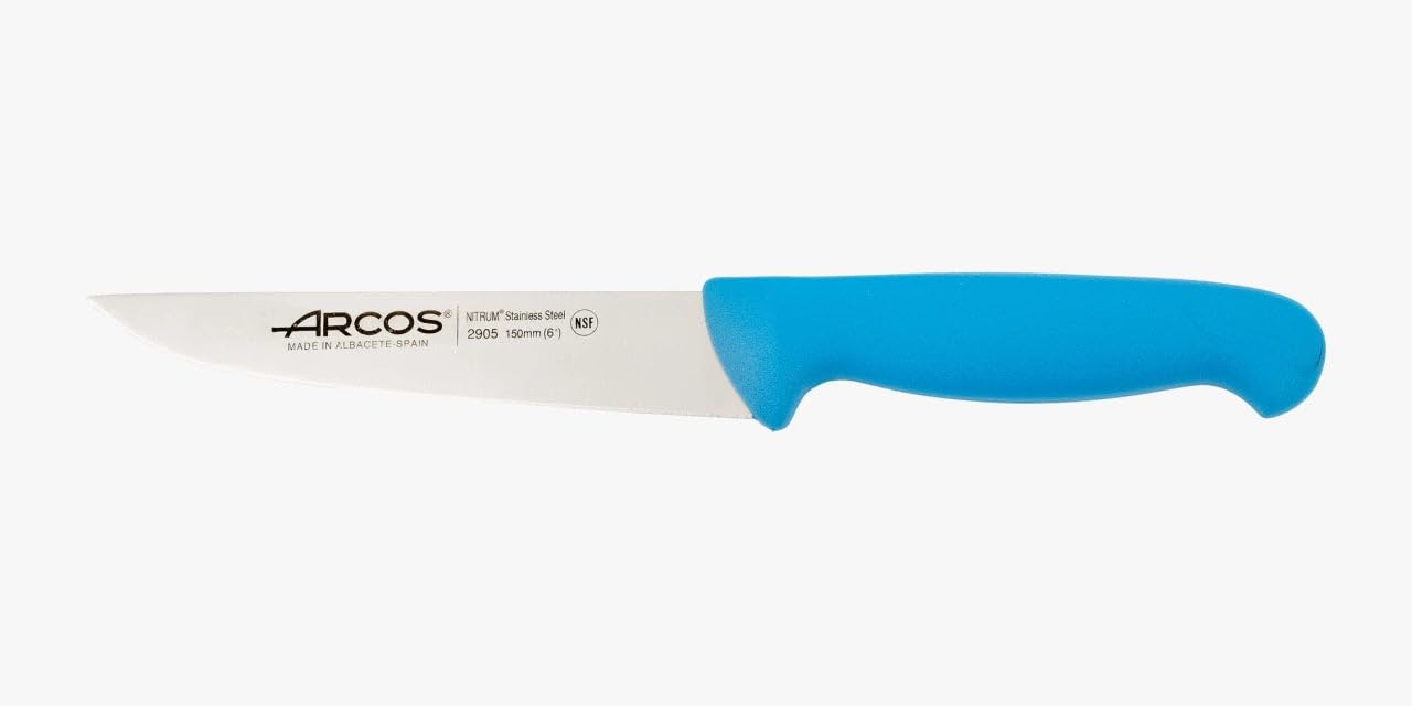 Arcos Cuchillo Chef con Hoja Acero Inoxidable Nitrum 200 mm. Cuchillo Cocina Profesional multipropósito. Mango ergonómico Polipropileno. Serie 2900. Color Negro. — view 20