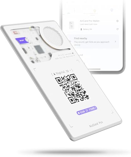 Rolling Square AirCard Pro – Bluetooth Tracker Karte Für Android Google Find Hub, Tracking Card mit Kabellosem Laden und Digitaler ID, Ultradünnes Technik-Gadget für Portemonnaie oder Reisepass Rolling Square AirCard Pro – Bluetooth Tracker Karte Für Android Google Find Hub, Tracking Card mit Kabellosem Laden und Digitaler ID, Ultradünnes Technik-Gadget für Portemonnaie oder Reisepass