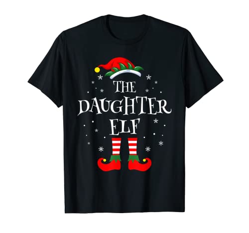 The Daughter Elf Christmas Family Matching Group Xmas Funny Camiseta