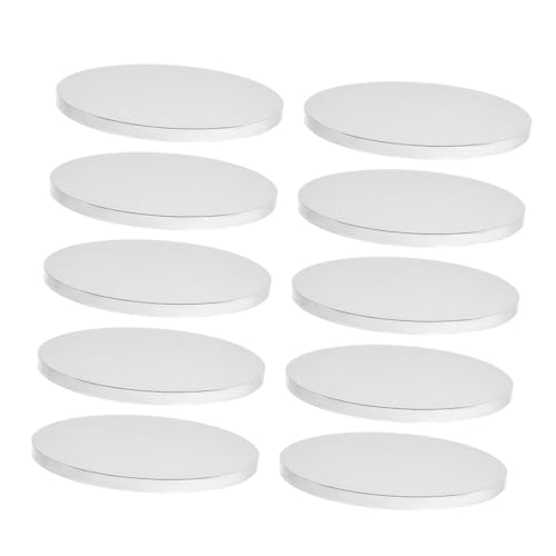 STOBAZA 10 piezas Bases de Cartón Corrugado para Pasteles Redondos de Soporte Resistente para Mini Tartas Bodas Cumpleaños y Celebraciones Festivas