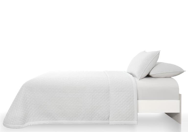 Colcha Bouti Salerno Blanco Clara Vidal - Elegante Colcha Decorar tu Dormitorio (135 CM)