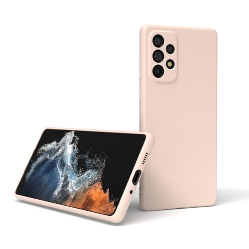 Coque silicone Samsung A73 rose sable : fini les chutes et rayures