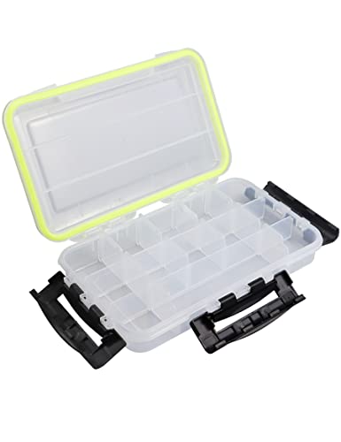 Avlcoaky Tackle Box Waterproof 3600 Tackle Tray Box For Kayaking Water Proof Container Case Watertight Tackle Boxes For Fishing Lures Storage #TOP24