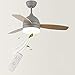 Produktbild VOMI LED Deckenventilator Mit Beleuchtung Timing-Modus Fan Deckenlampe 3 Ventilatorflügel Hölzern Reversibler Betrieb Leise Ventilator Deckenleuchte Mit Fernbedienung für Kinderzimmer Schlafzimmer