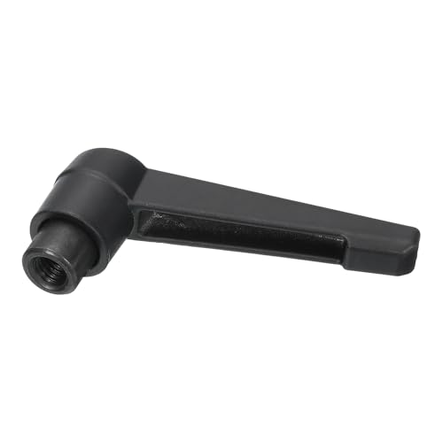 Image of uxcell 1Pcs M6 Adjustable Knobs Handle Female Thread Push Button Ratchet Quick Release Locking Rotating Bolt for Lathe Machinery, Black
