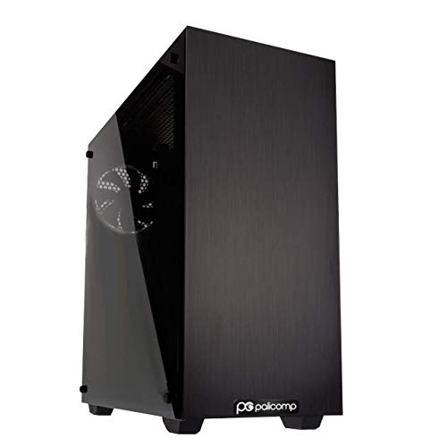PALICOMP Gaming PC Desktop - AMD Ryzen 5 9600X Turbo 5.4Ghz 6 Core - 32GB DDR5 RAM - 1TB M.2 SSD - 1TB HDD - Windows 11 - RTX3050 8GB - WIFI6 - Bluetooth V5.3 - STRONGHOLD BLACK