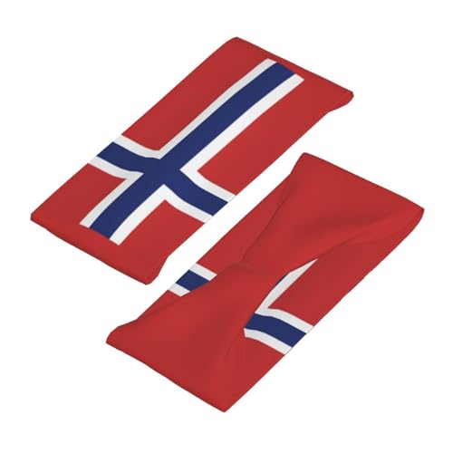 Image of Cute Flag Headbands Women Men Flag Sweatband Sports Headband for Running, Cycling, Yoga Gym, Working Out
