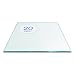 TroySys High Strength Tempered Glass 1/4" Thick (20" x 20") Square Glass Table Top with Flat Polish Eased Edge