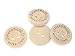 Kinteshun Wooden Handmade with Love Buttons Round Natural Wood 2-Holed Fastener Buttons for Sewing Knitting Handcraft(100pcs,Brown)