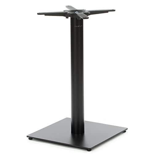Dublino Premium Tischgestell schwarz, Metall (Stahl) | 18 kg | Indoor & Outdoor PJ6088 | H:73 cm, Tischsäule mit 43x43 cm Bodenplatte, Gastronomie Qualität Cover