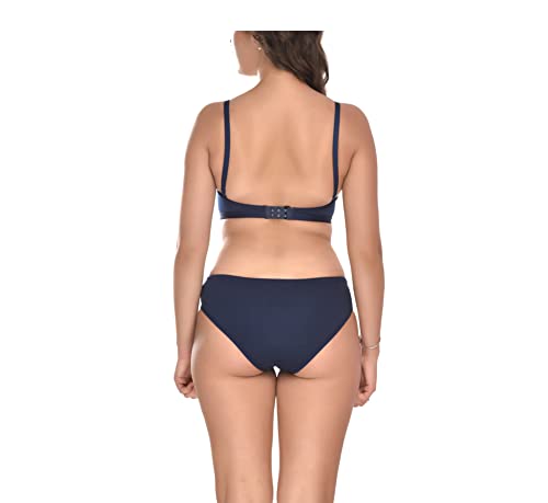 Image of Elina Women's Full Coverage Non Padded with Detachable Strap Cotton Hosiery Bra and Panty Set (Lovia Set)