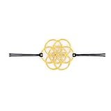 Samen des Lebens aus 925 Silber goldplattiert