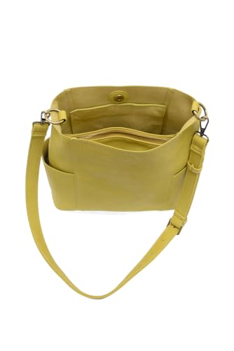 Image of Joy Susan Side-Pocket Bucket Bag: Kayleigh Crossbody