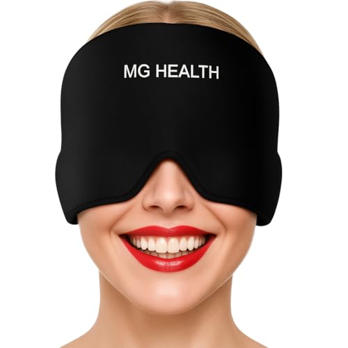 Capuche anti-migraine souple et masque froid pour soulager le crâne