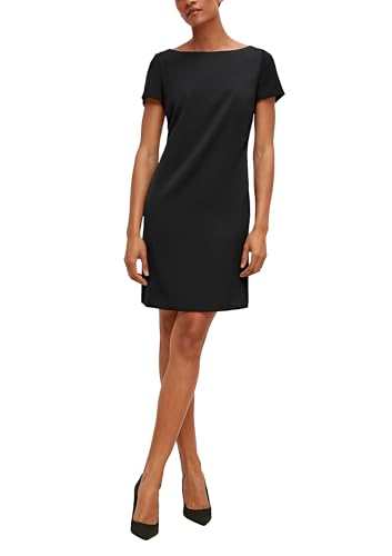 comma Damen 60.2.61.20.200.2127841 Kleid, 9999 schwarz, 38