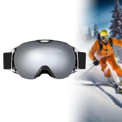 Qianly Óculos para Esportes de Inverno E Motociclismo com Alça Ajustável, Preto